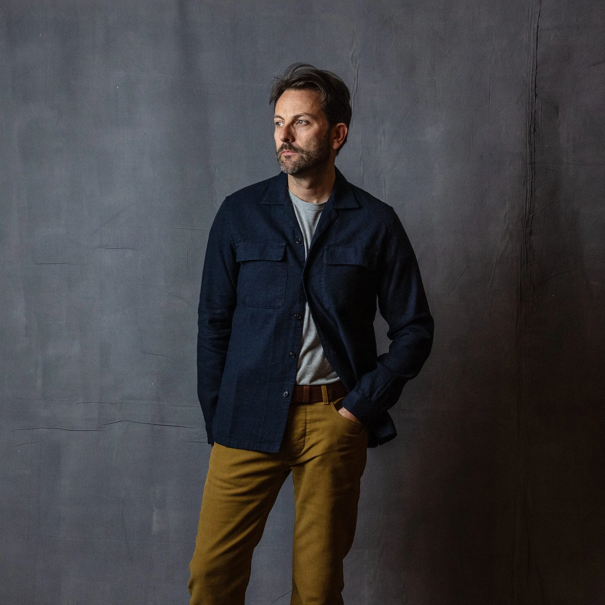 Amedeo 4208 Shirt Jacket in Navy