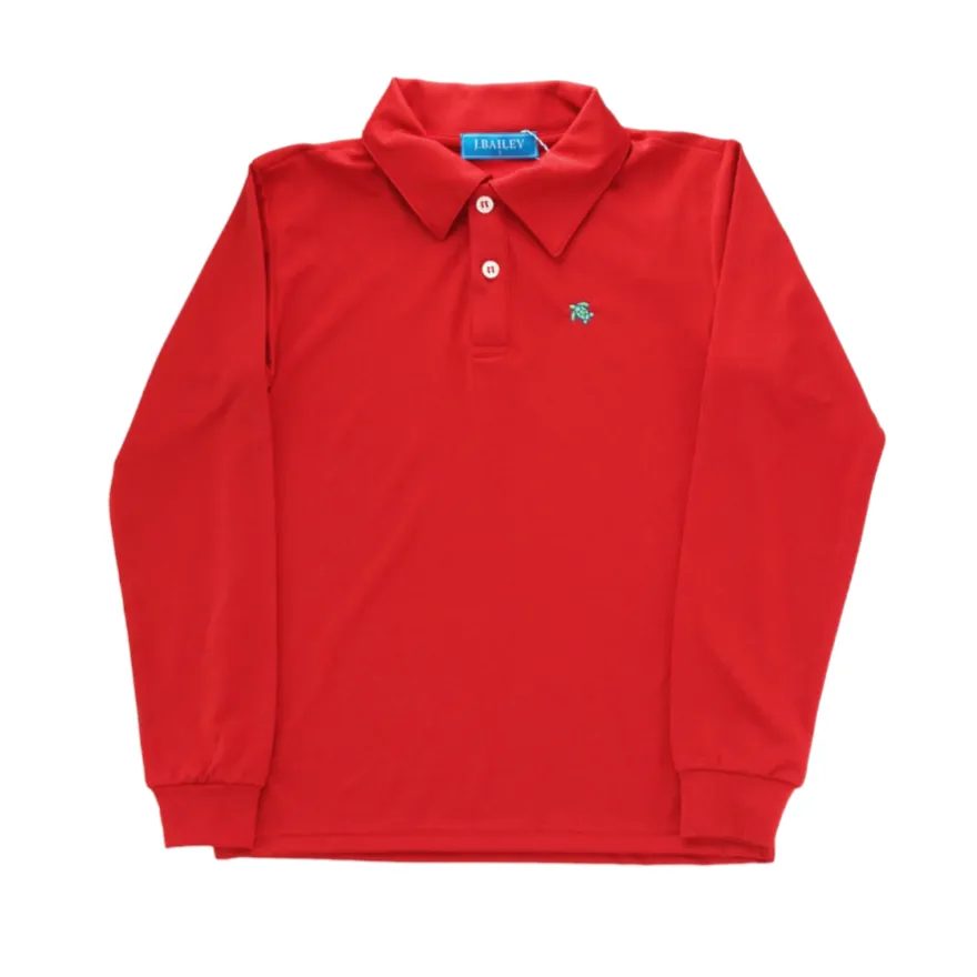 Bailey Boys Harry Long Sleeve Performance Polo