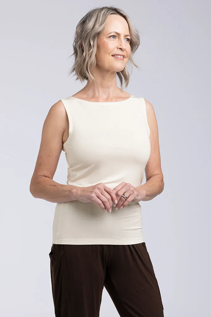 Bamboo Shell Top - Ivory