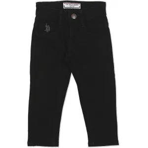 Black Mid Rise Slim Fit Clean Look Jeans