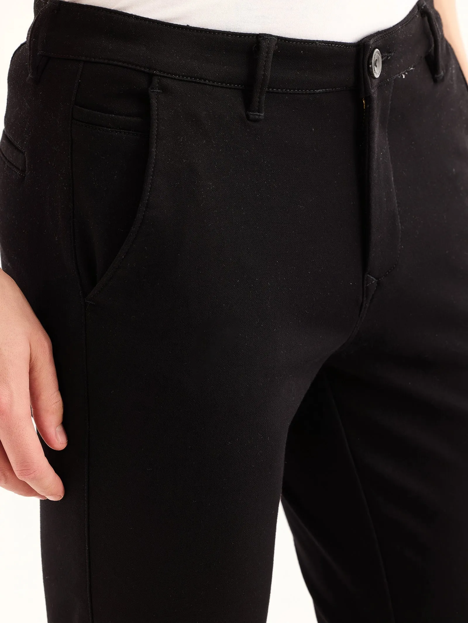 Black Stretch Slim Fit Trouser