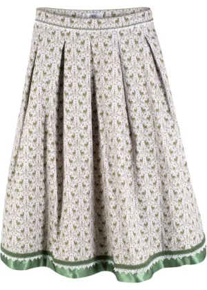 Bpc Bonprix Collection Traditional Knee Length Skirt, Green