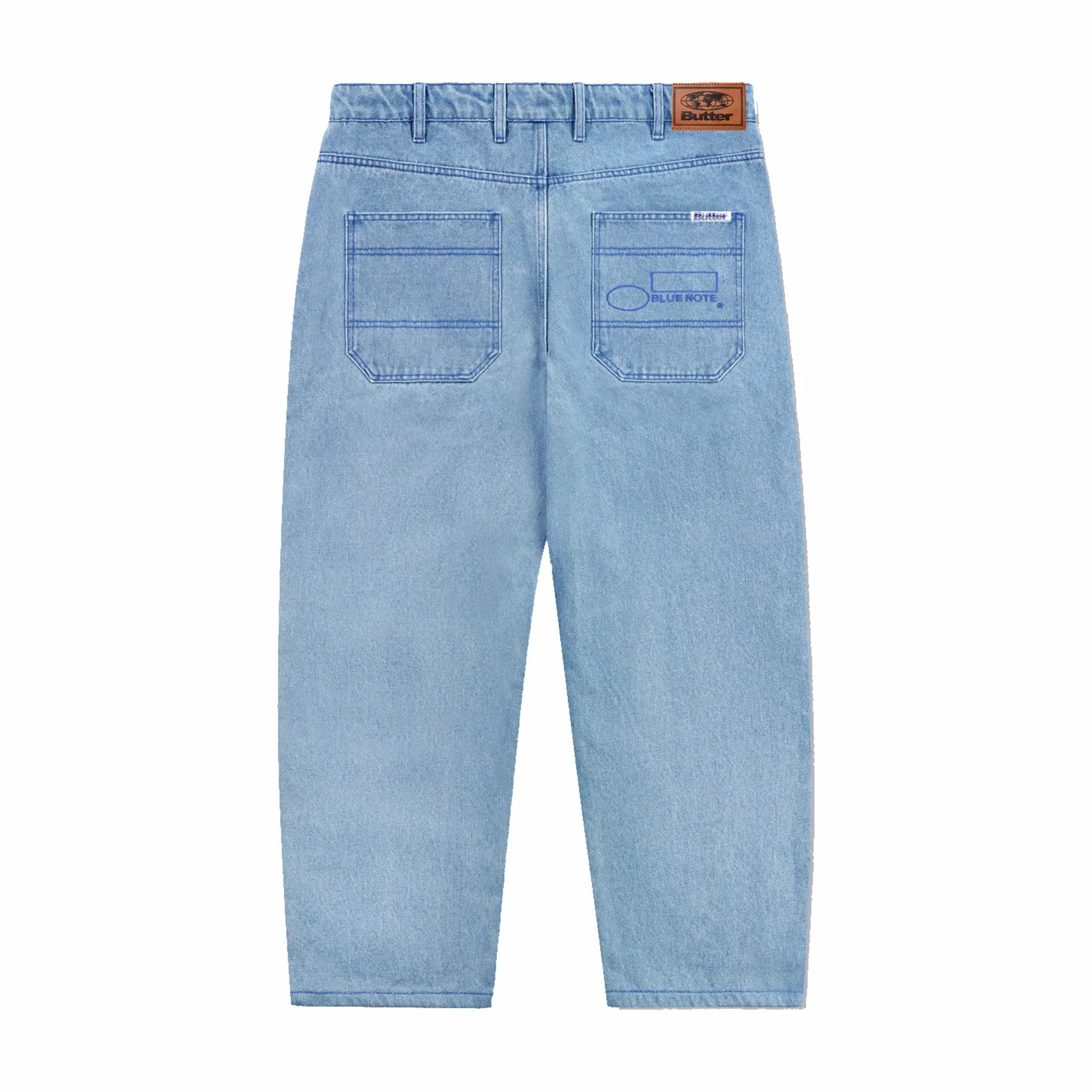 Butter Goods x Blue Note Pleated Denim Jeans (Washed Indigo)