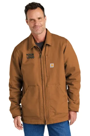 Carhartt Tall Sherpa-Lined Customized Coats, Carhartt Brown