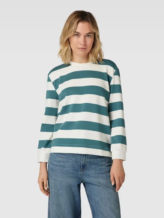 Christian Berg Striped Sweater, Aqua