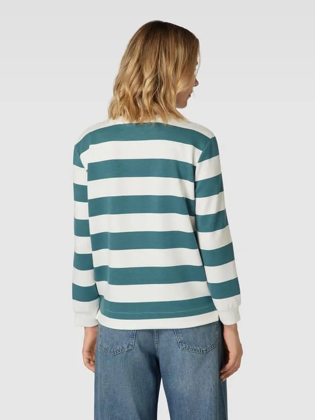 Christian Berg Striped Sweater, Aqua