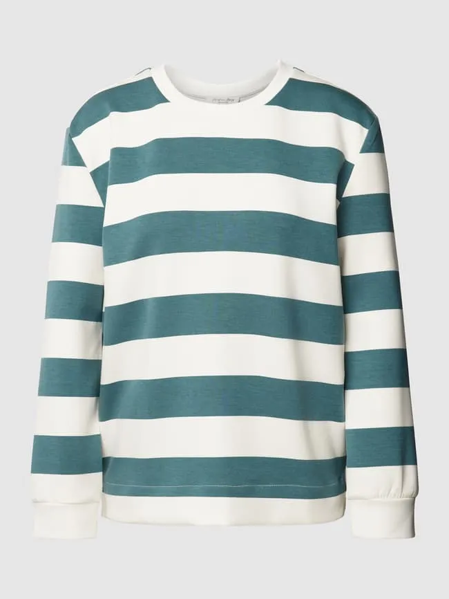 Christian Berg Striped Sweater, Aqua