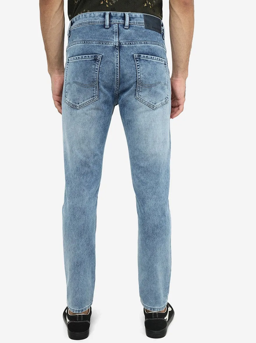 Cloud Blue Washed Urban Fit Jeans | Greenfibre