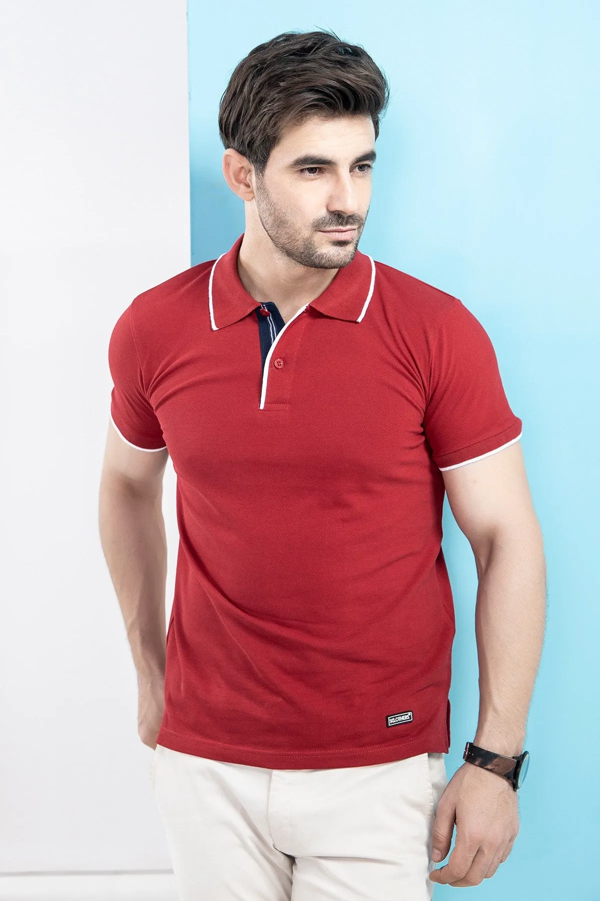 Contrast Placket Polo - S21 - MP0017R