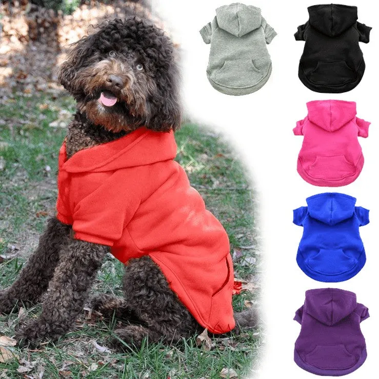 Dog Flex-fit Hoodies - Red Large (Customer Return)