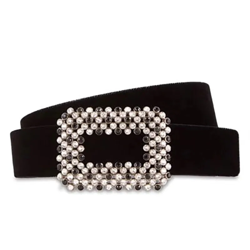 Elegant Silk & Leather Waist Belt