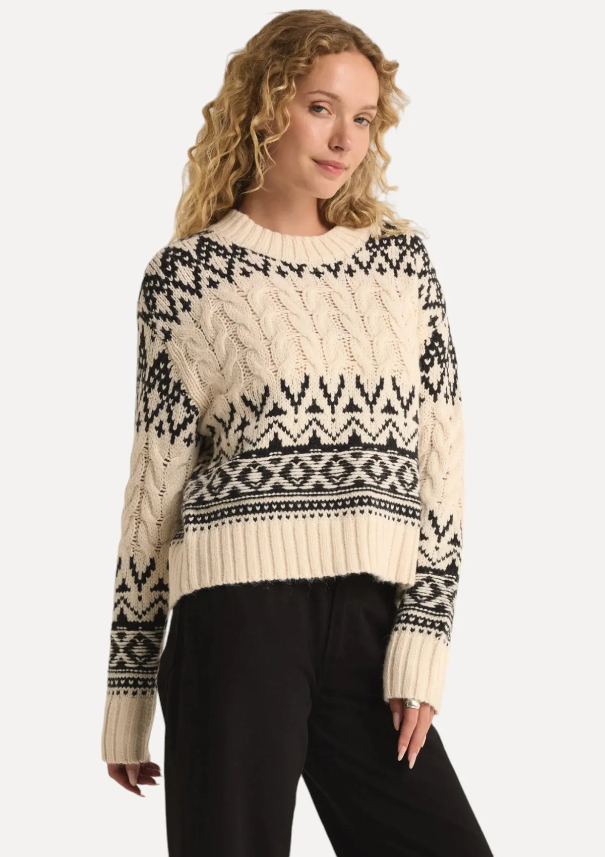 Garland Fairisle Sweater - Sea Salt