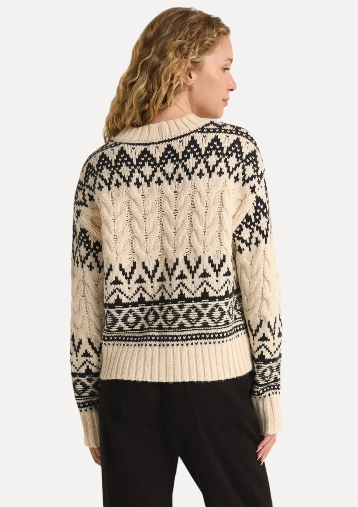 Garland Fairisle Sweater - Sea Salt