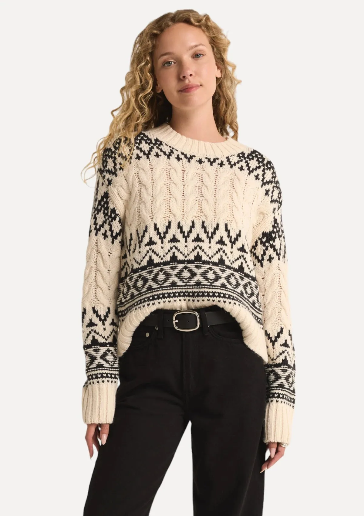 Garland Fairisle Sweater - Sea Salt