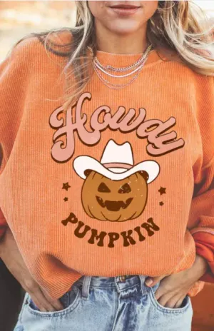 Halloween Variety Pumpkin Head Sweaters Women's Loose Round Neck Pullover