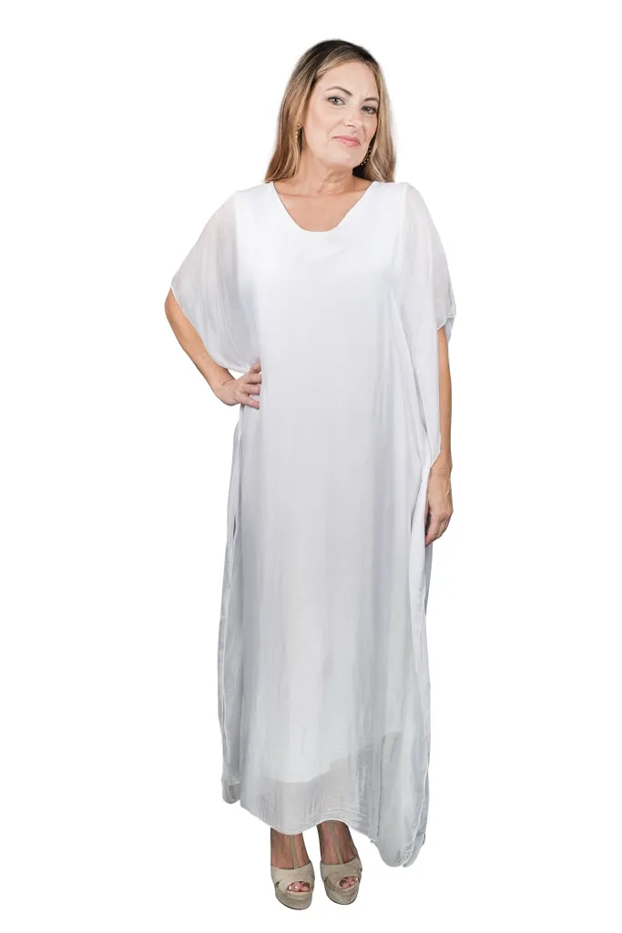 Helen Silk Kaftan Long Dress (DSS204)