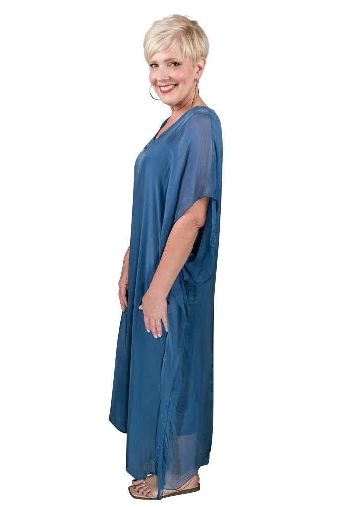 Helen Silk Kaftan Long Dress (DSS204)