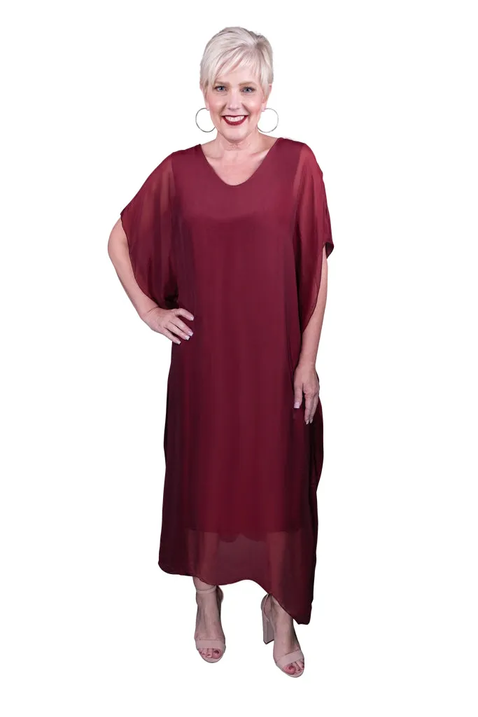 Helen Silk Kaftan Long Dress (DSS204)