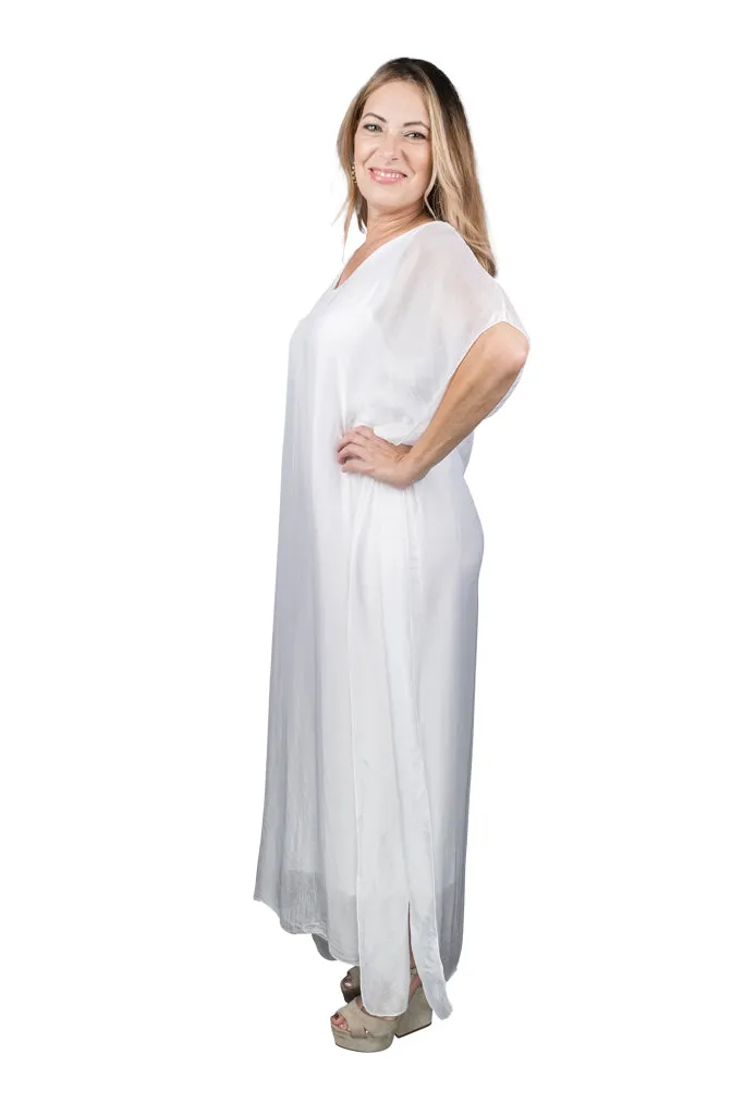 Helen Silk Kaftan Long Dress (DSS204)