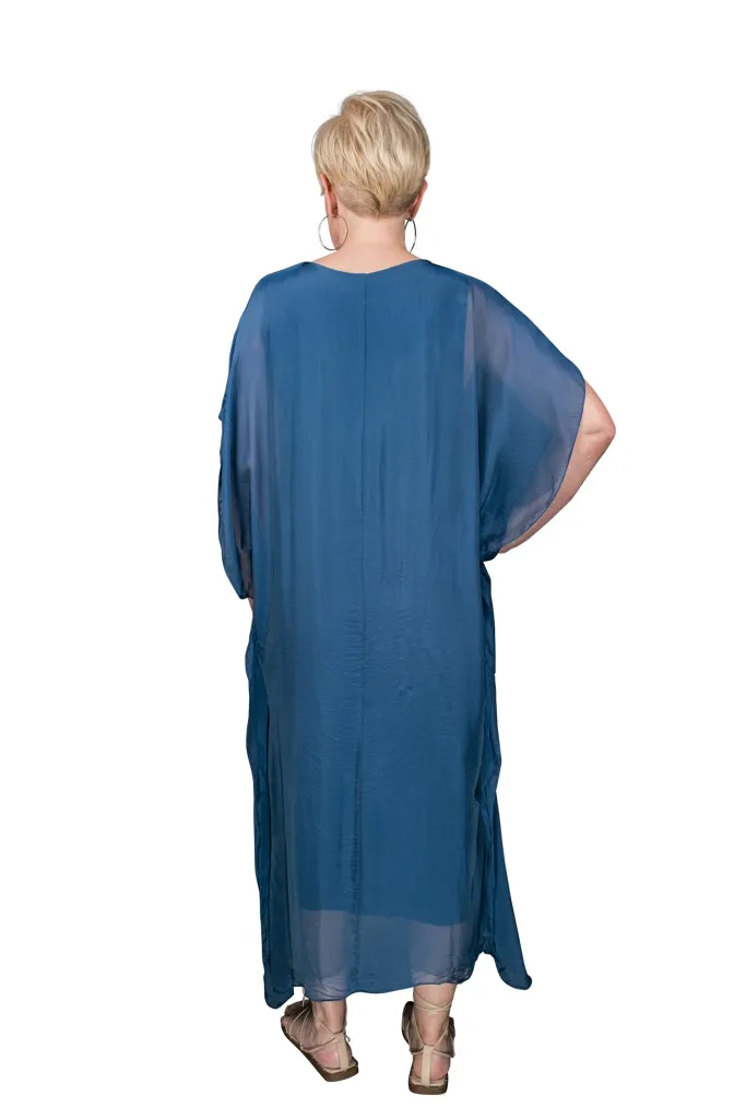 Helen Silk Kaftan Long Dress (DSS204)