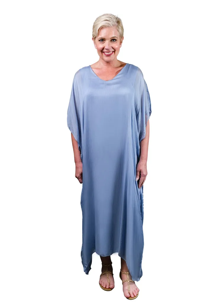 Helen Silk Kaftan Long Dress (DSS204)