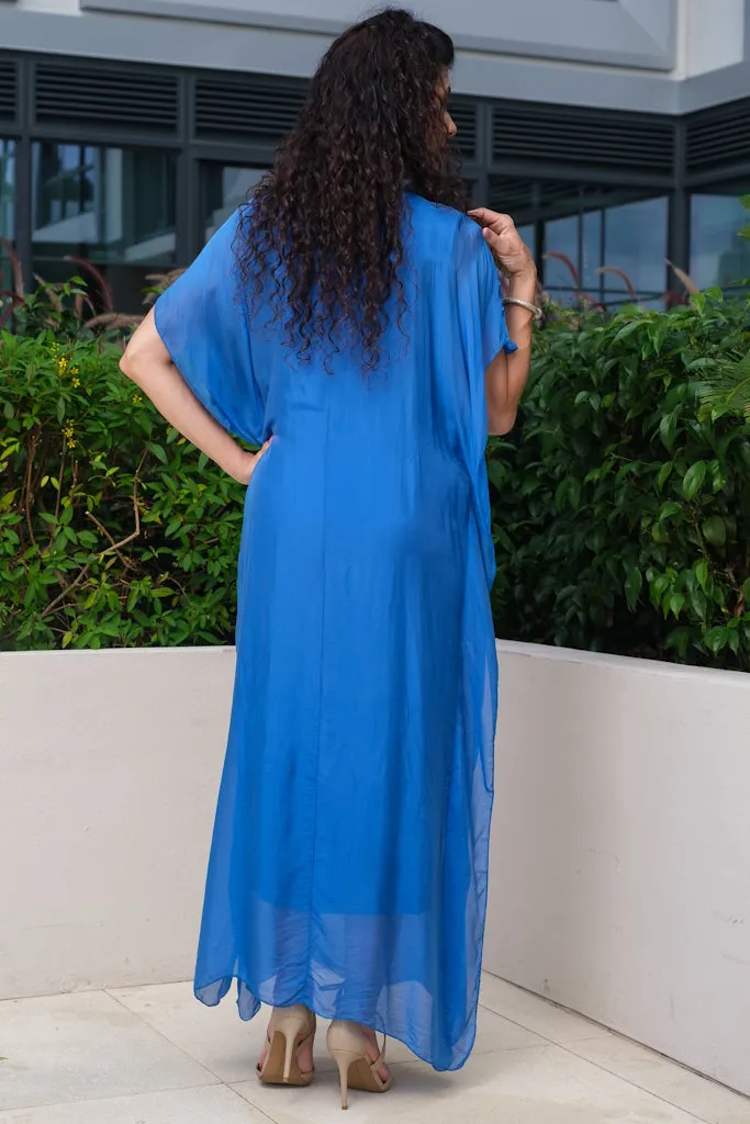 Helen Silk Kaftan Long Dress (DSS204)