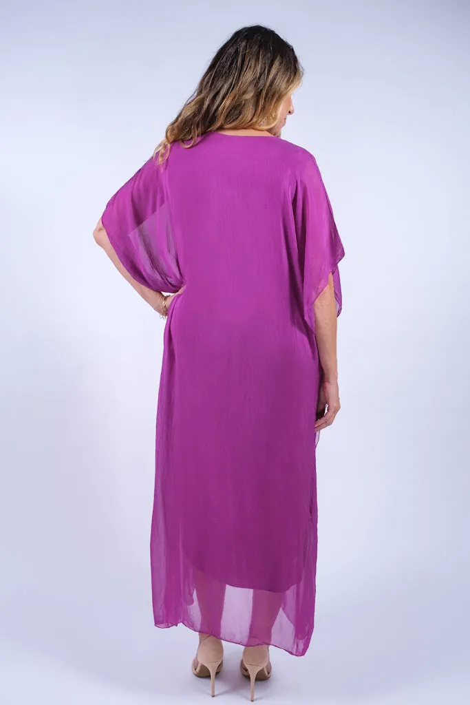 Helen Silk Kaftan Long Dress (DSS204)