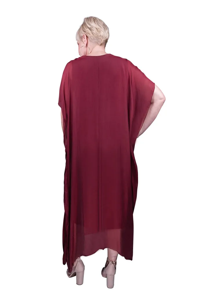 Helen Silk Kaftan Long Dress (DSS204)