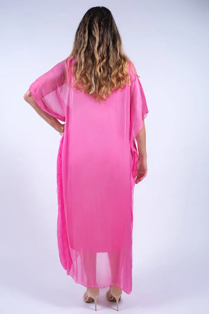 Helen Silk Kaftan Long Dress (DSS204)