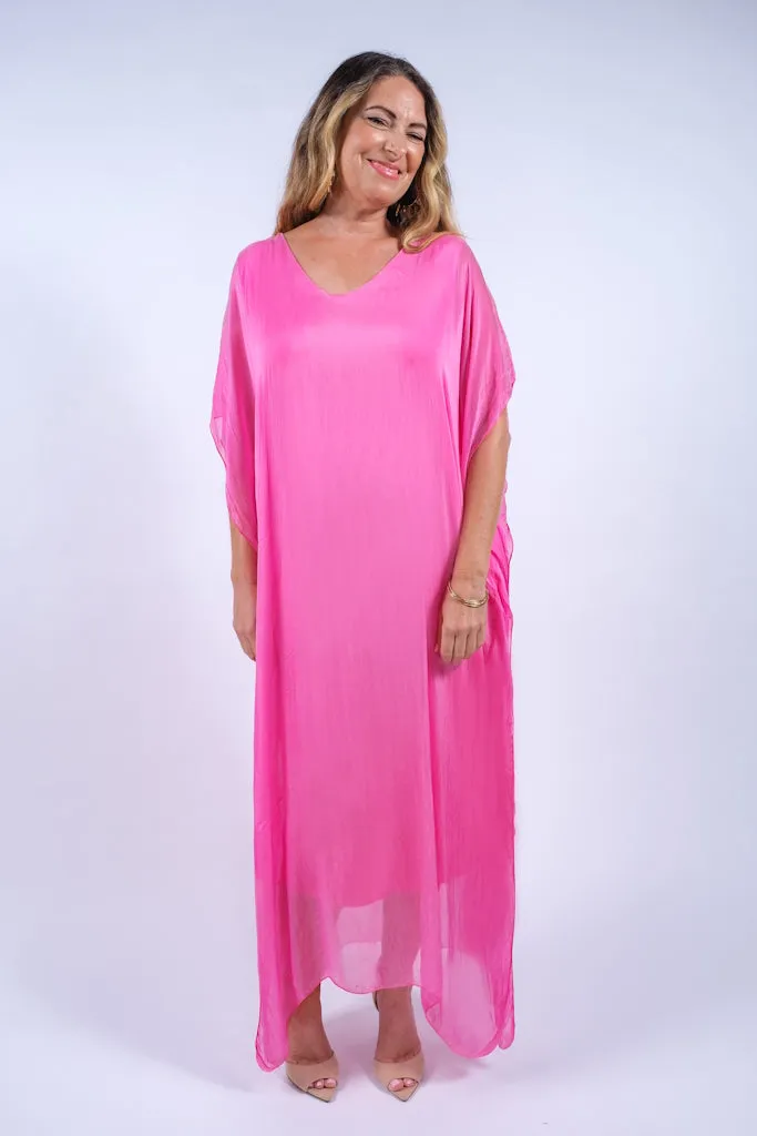 Helen Silk Kaftan Long Dress (DSS204)