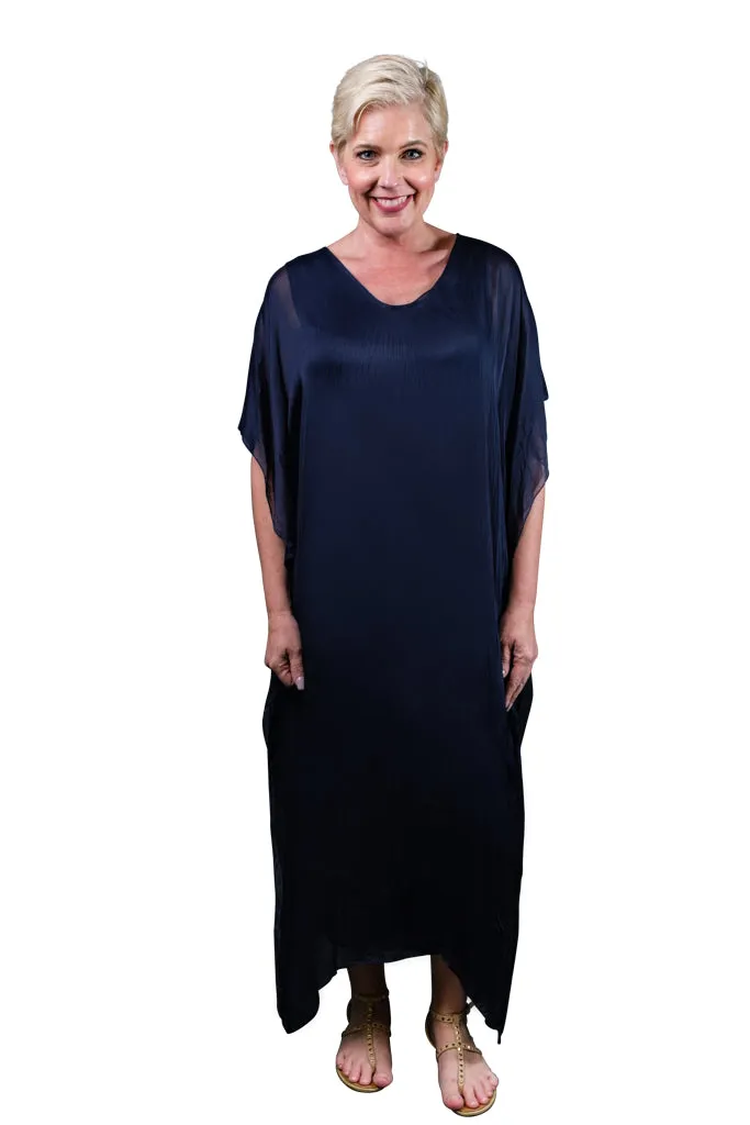 Helen Silk Kaftan Long Dress (DSS204)