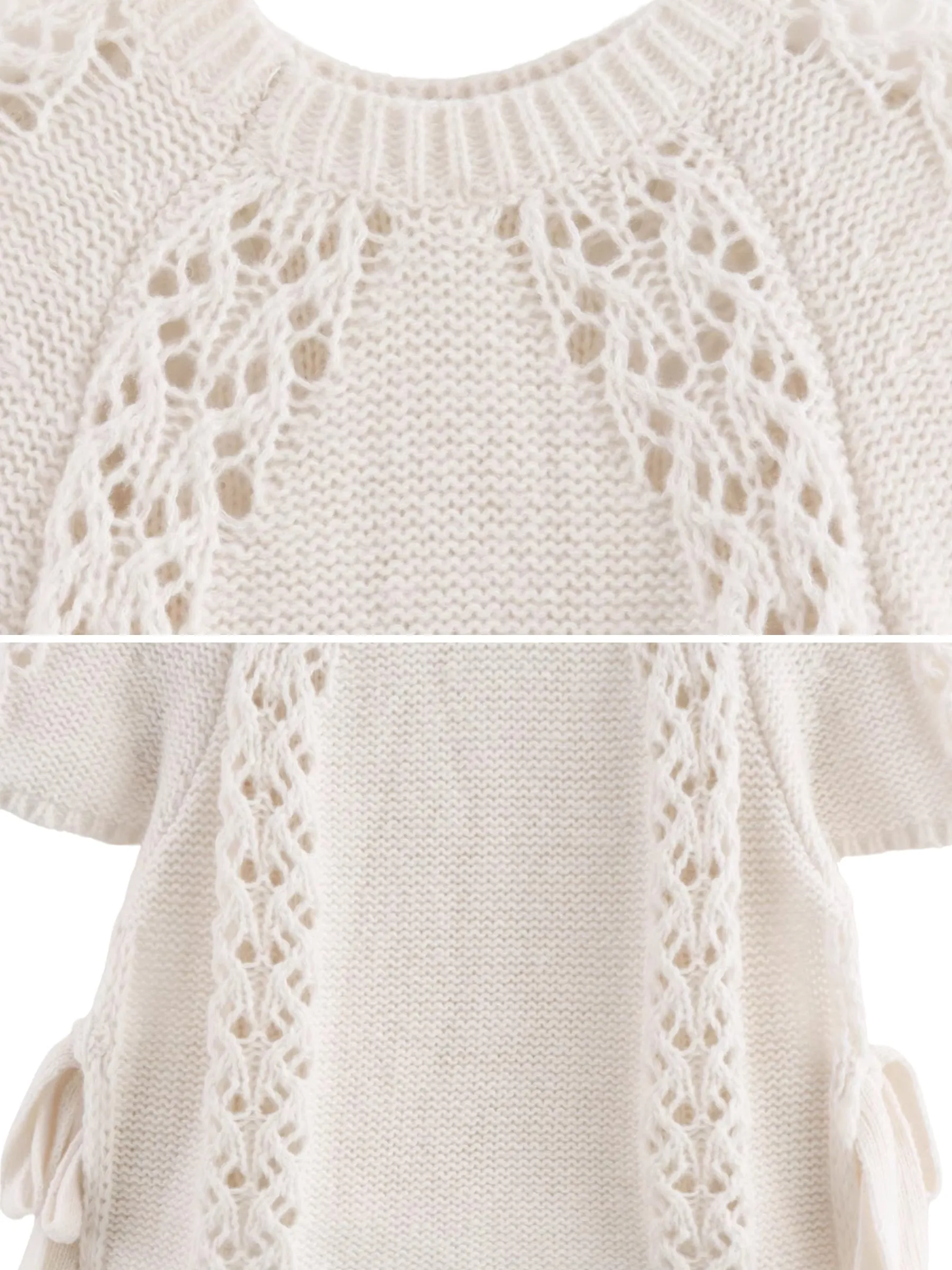 Hera Crochet Lace Knit Top