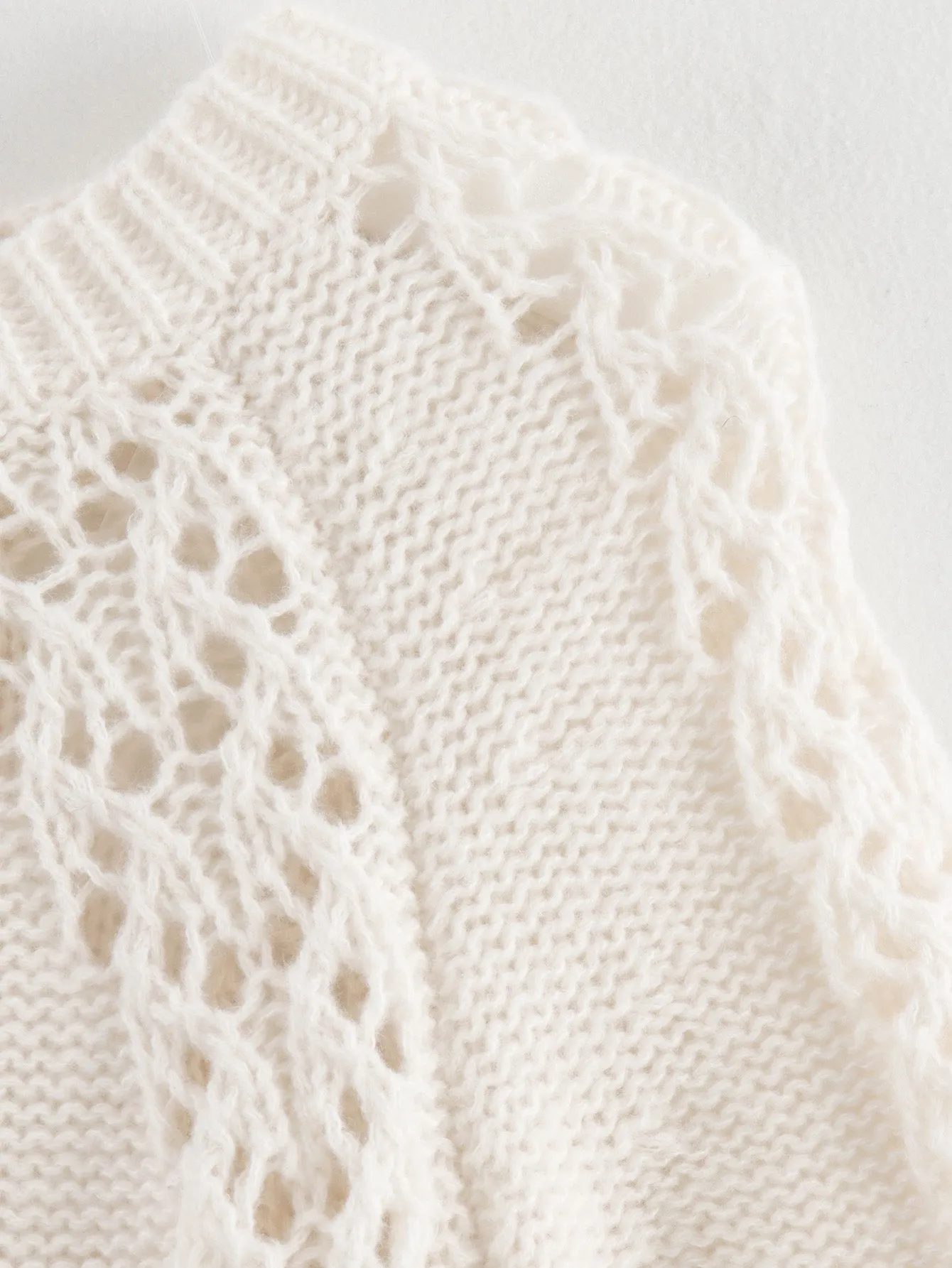 Hera Crochet Lace Knit Top