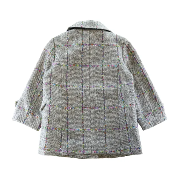 Herringbone Wooly Coat - Grey