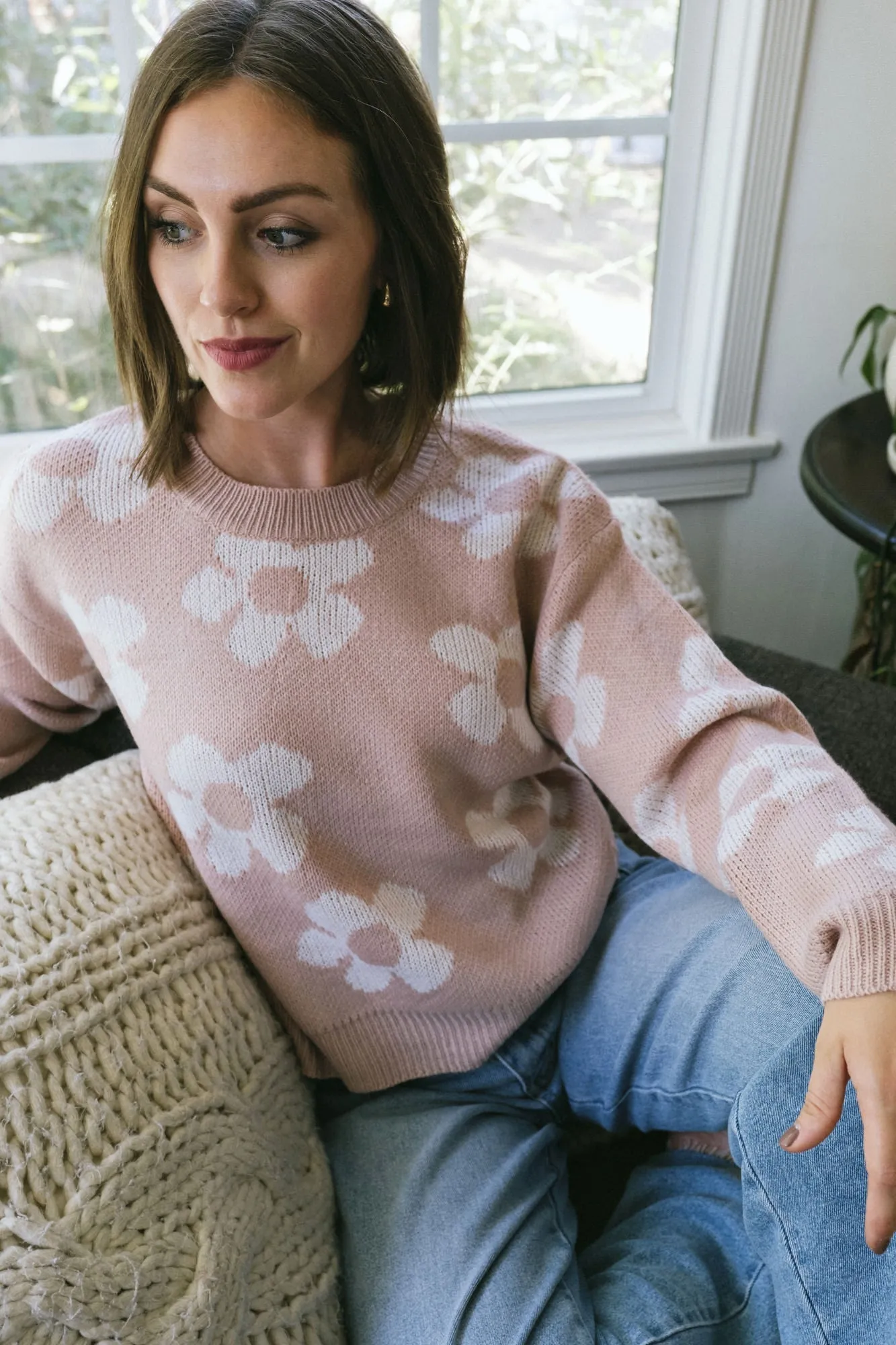 Issa Floral Knit Sweater