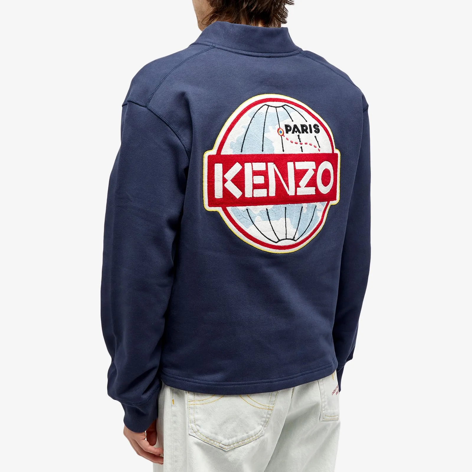 Kenzo Globe Classic cardigan, dark blue