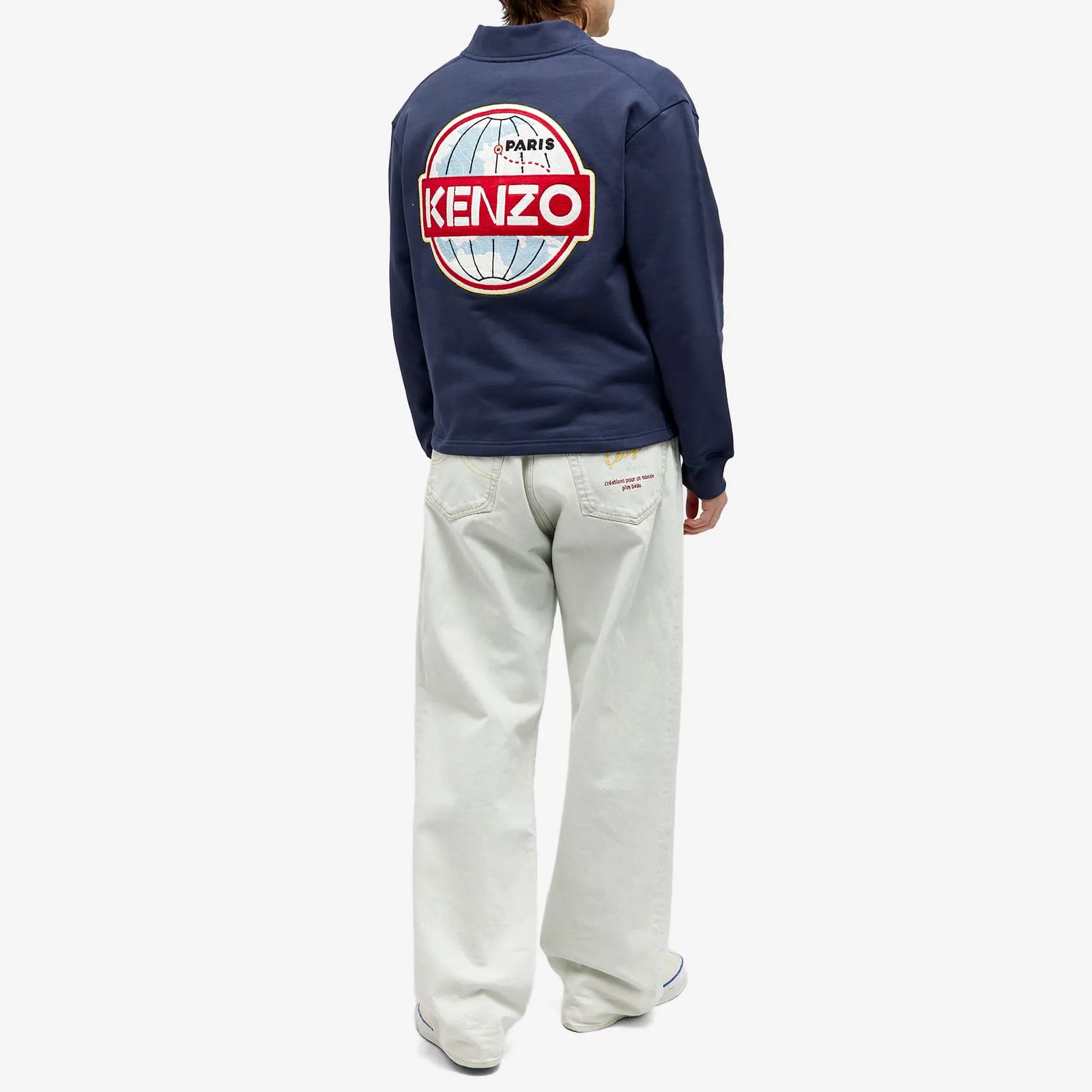 Kenzo Globe Classic cardigan, dark blue