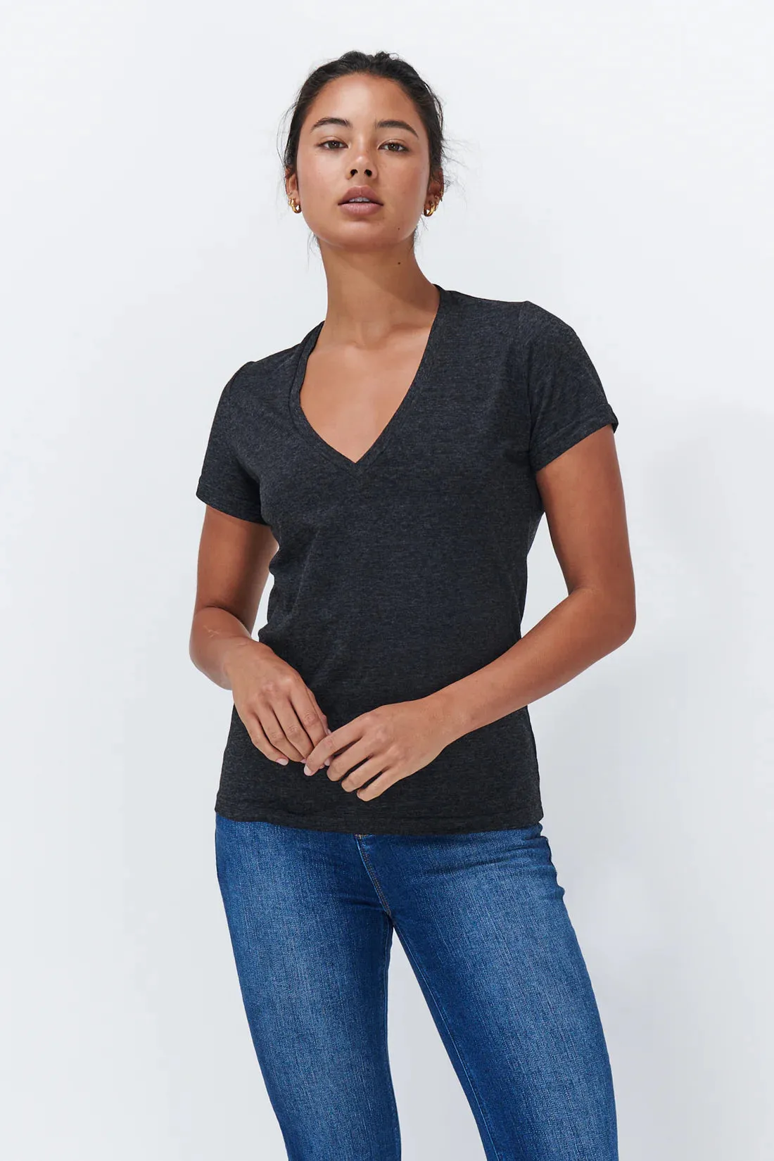 Kireina Veronica V-Neck Tee - Multiple Colours