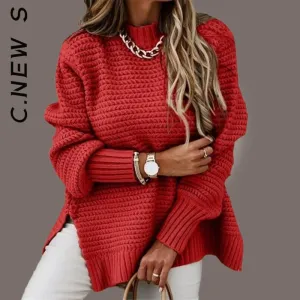 Ladies Knitted Jumper Sexy Sweaters