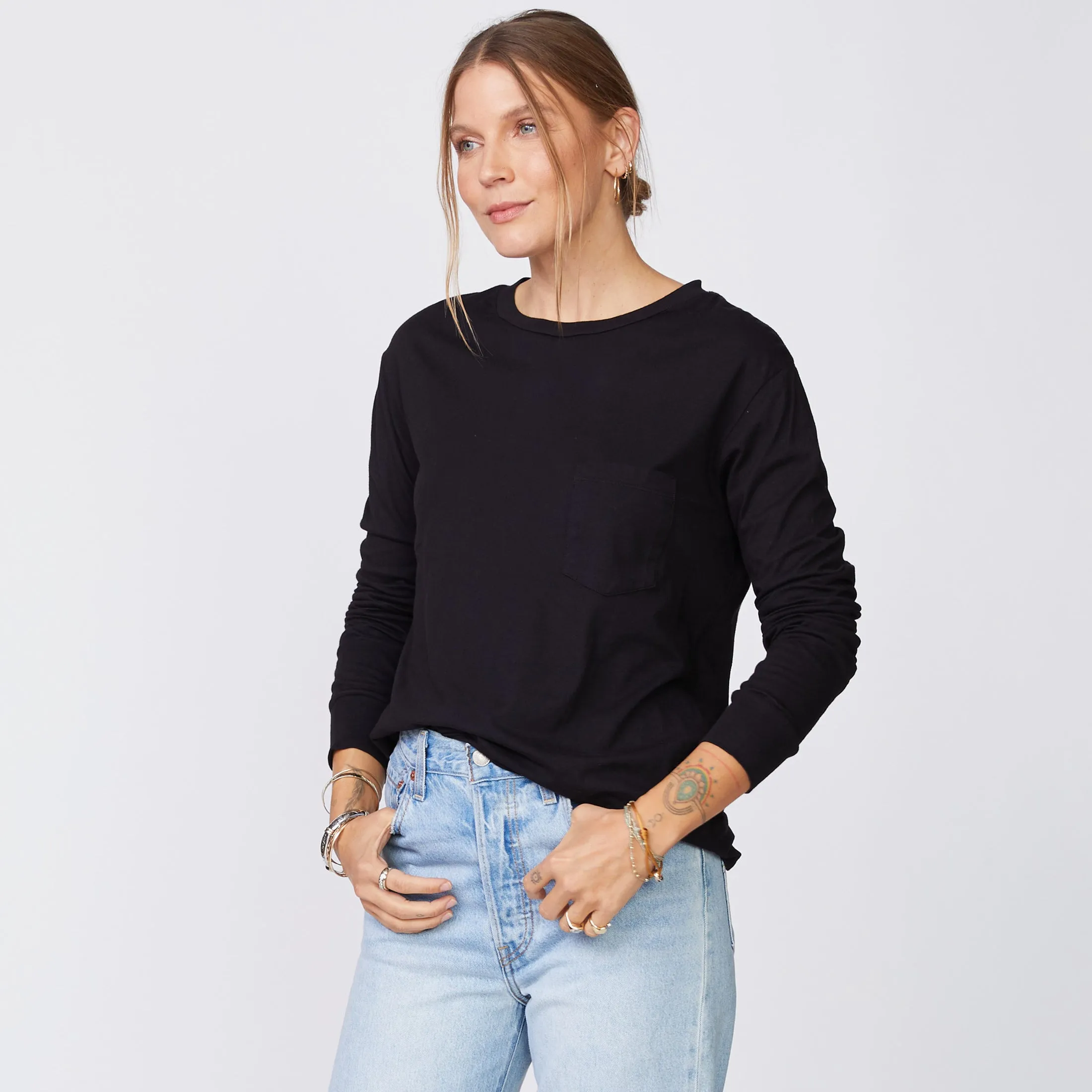 Long Sleeve Ex-Boyfriend Pocket Crew