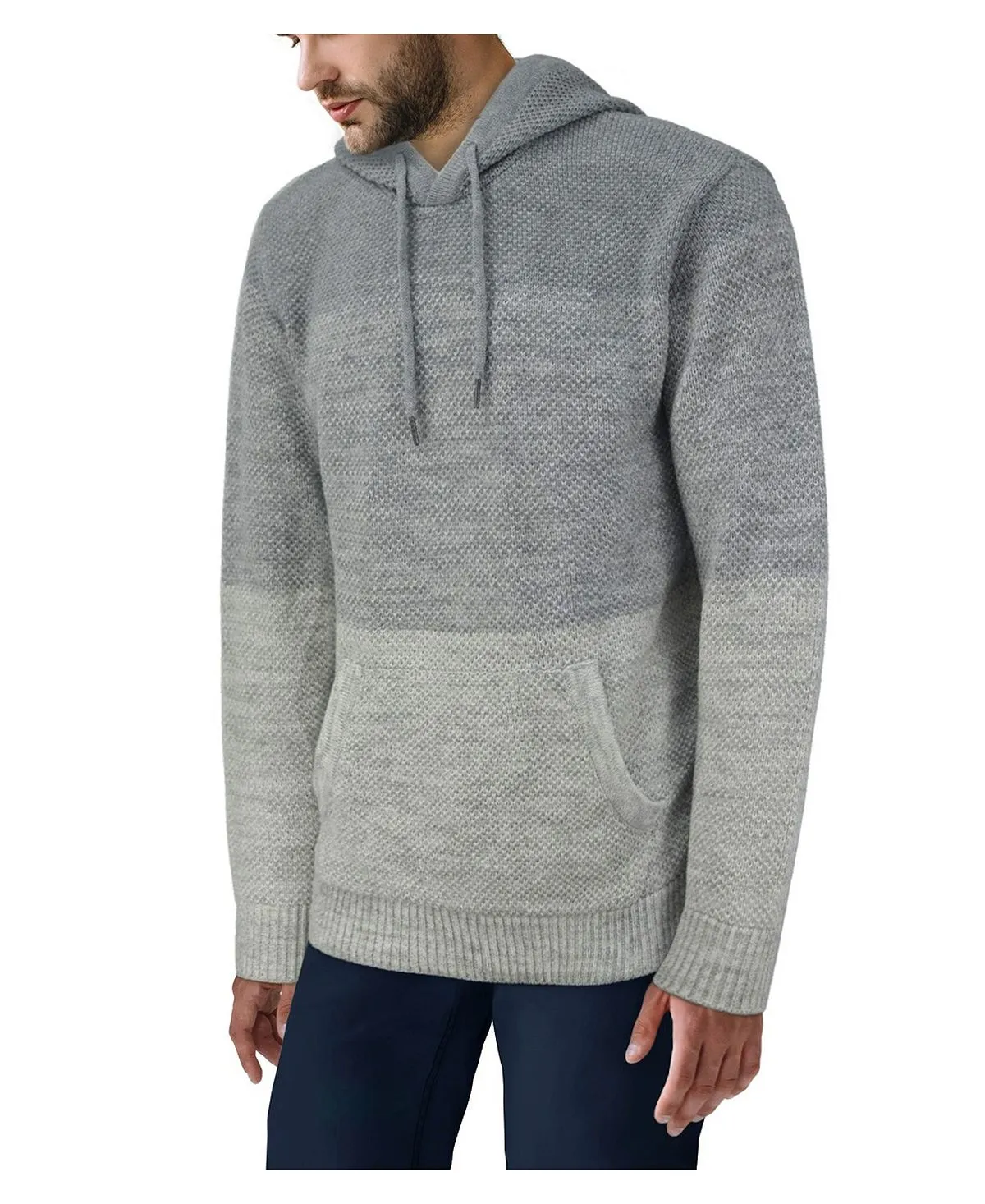 Men's X-Ray Color Block Hooded Sweater, Multi