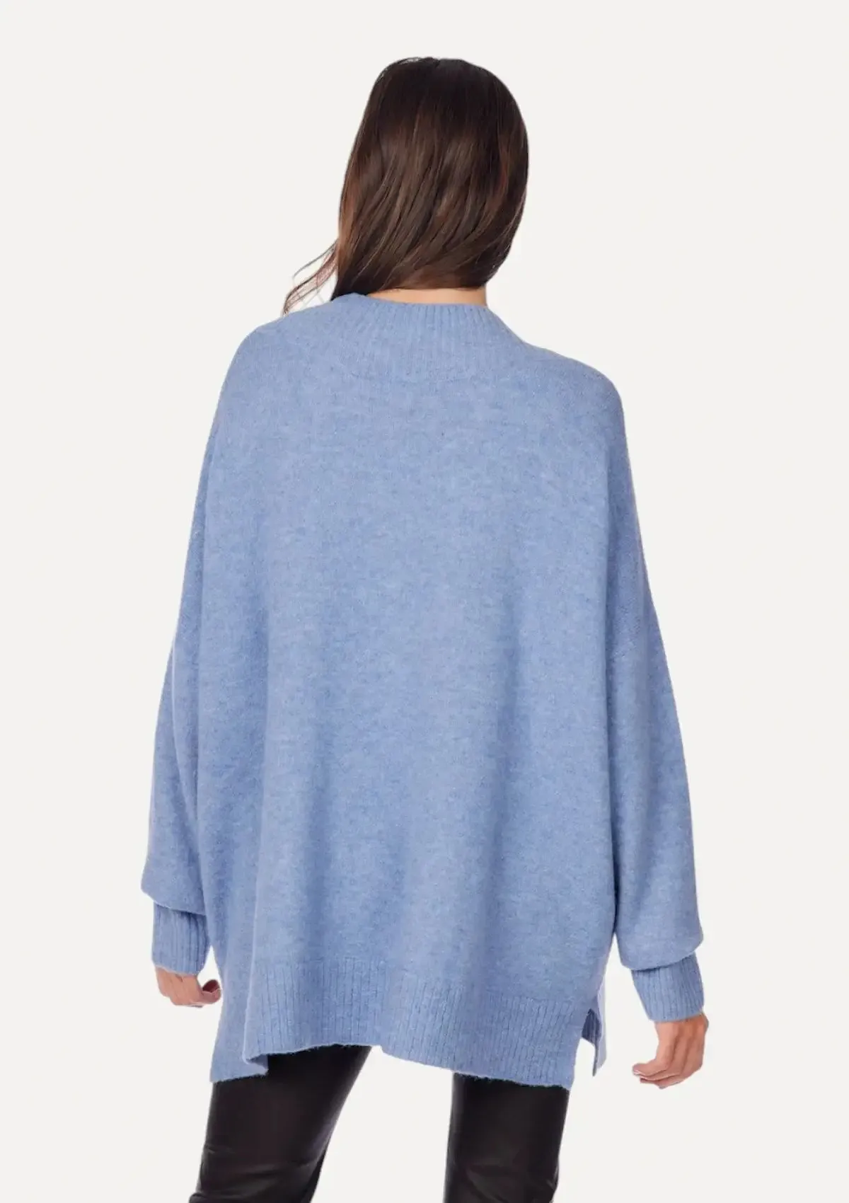 Monica Crew Neck Sweater - Blue