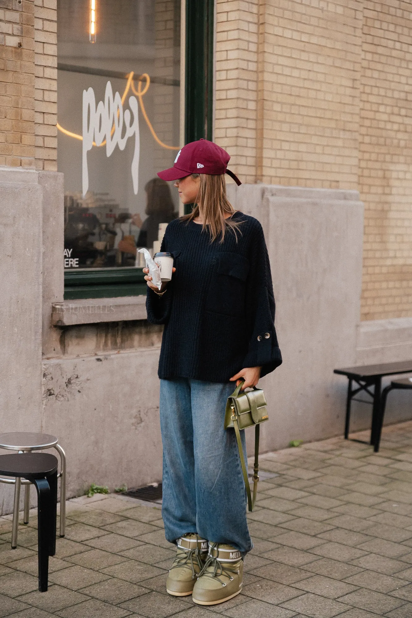 Noemie knitted jumper night sky