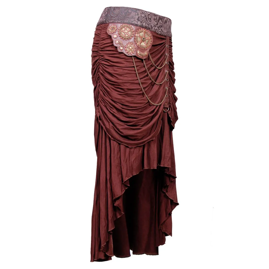 Persis Cotton Lycra Knitted Steampunk Skirt