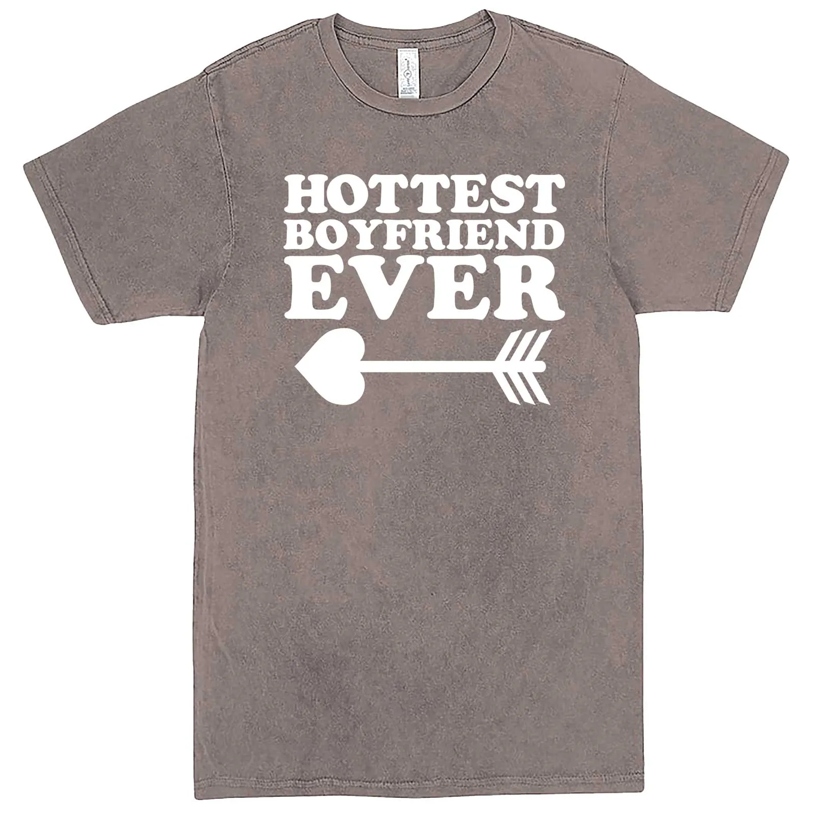 "Hottest Boyfriend Ever, White" men's t-shirt