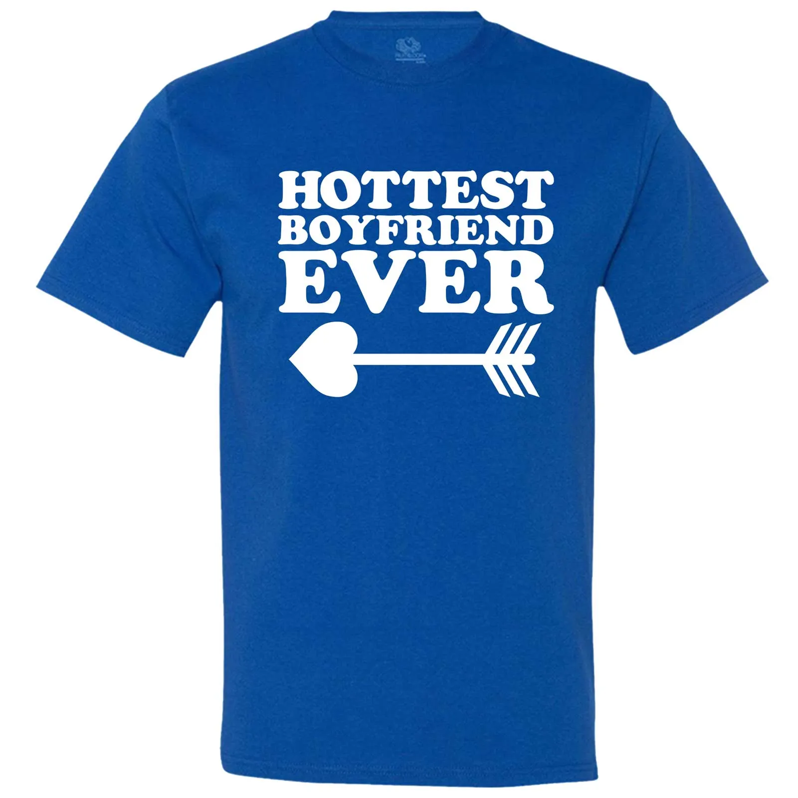 "Hottest Boyfriend Ever, White" men's t-shirt