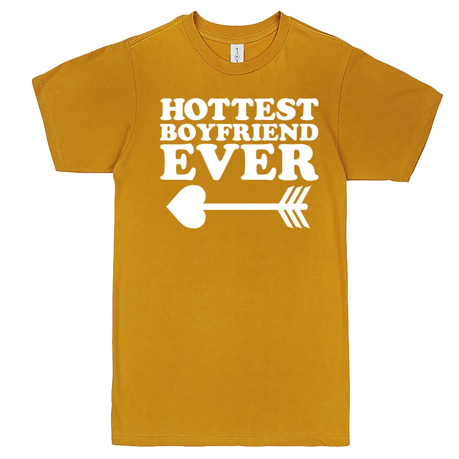 "Hottest Boyfriend Ever, White" men's t-shirt