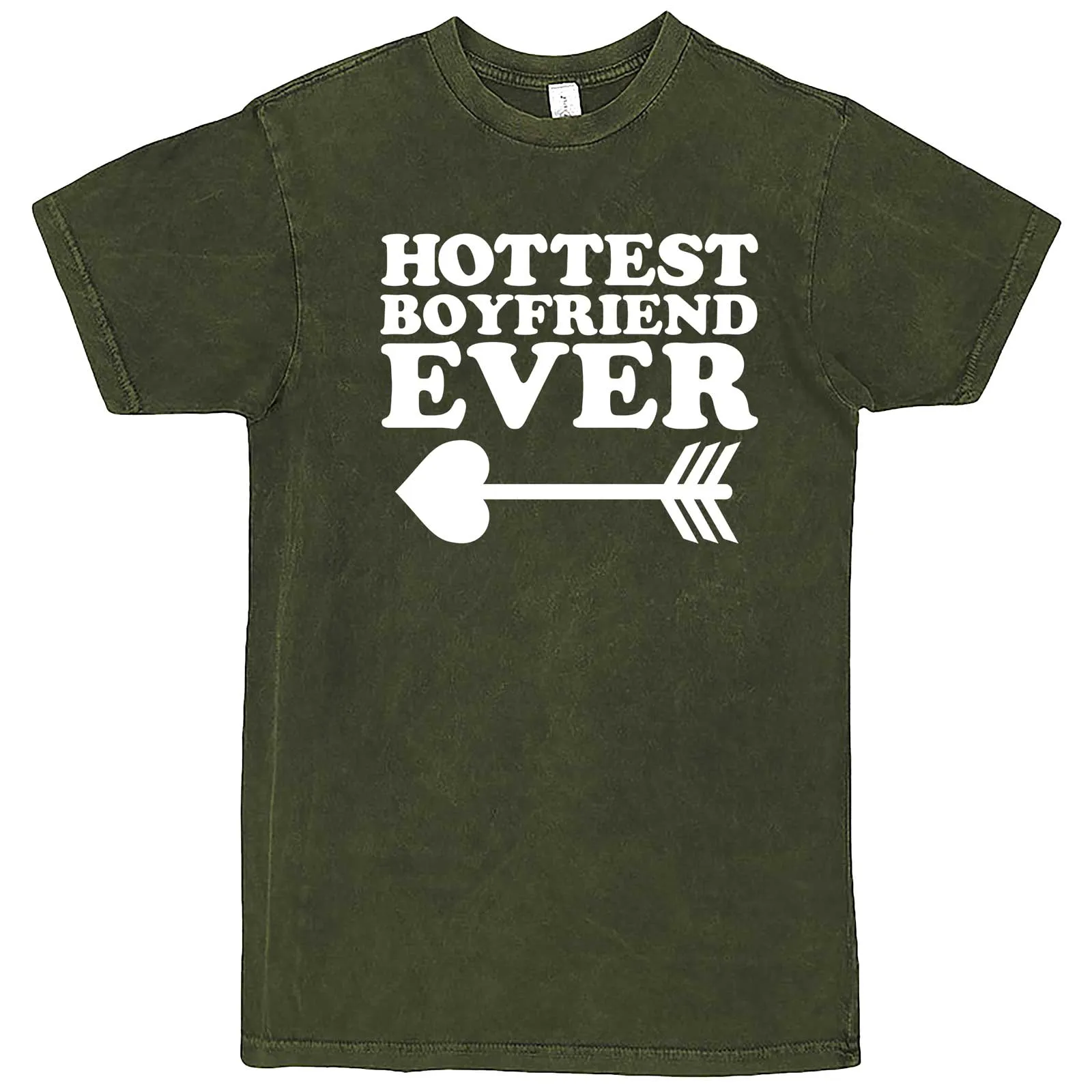 "Hottest Boyfriend Ever, White" men's t-shirt