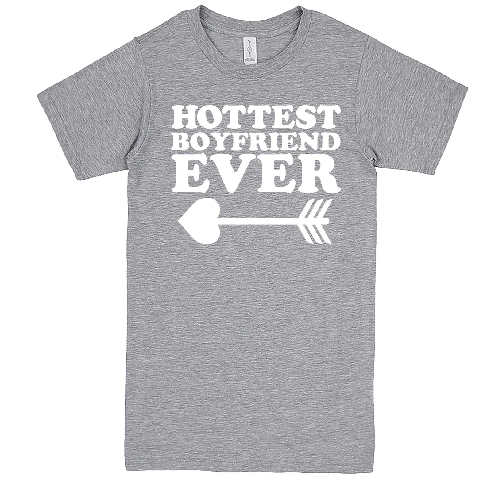 "Hottest Boyfriend Ever, White" men's t-shirt