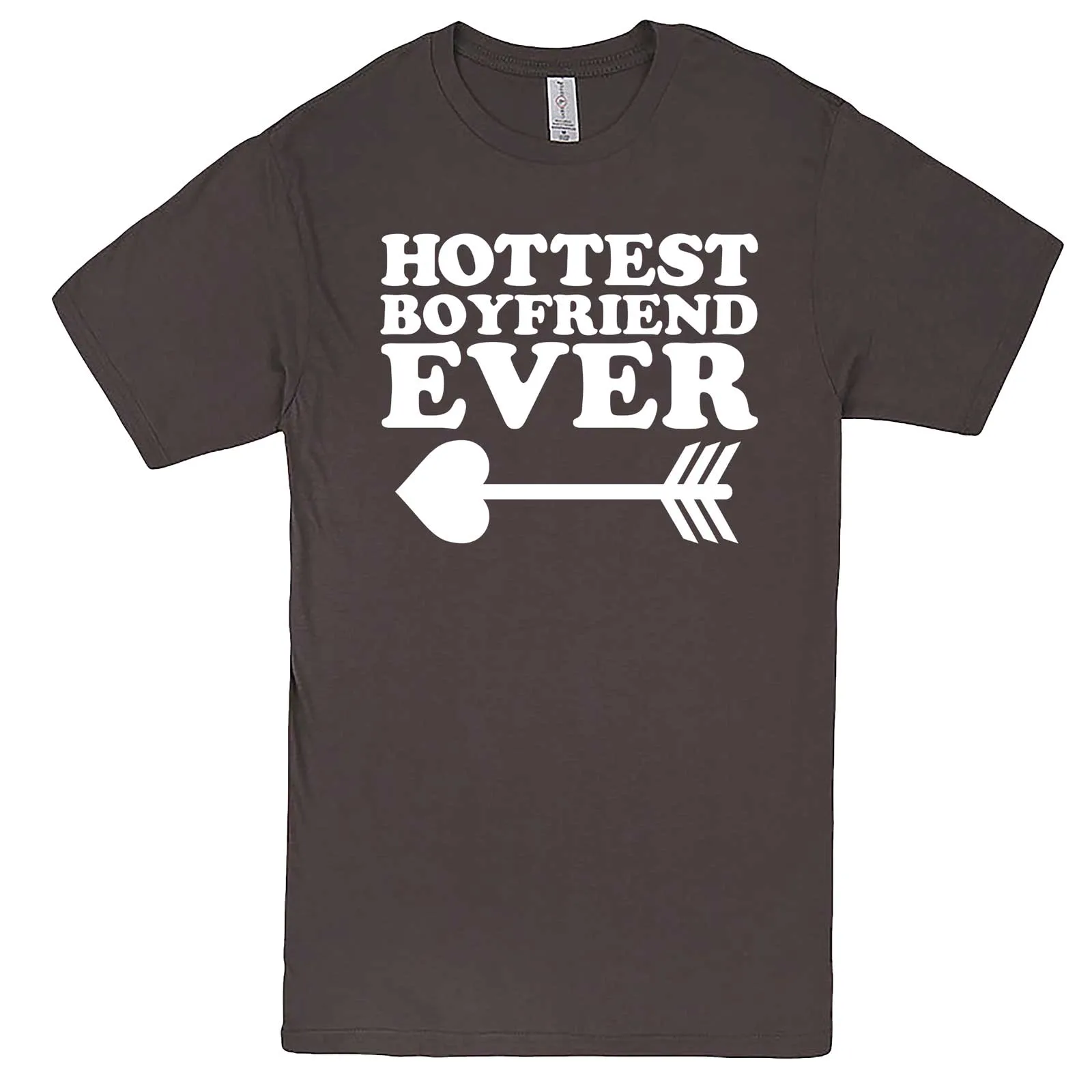 "Hottest Boyfriend Ever, White" men's t-shirt